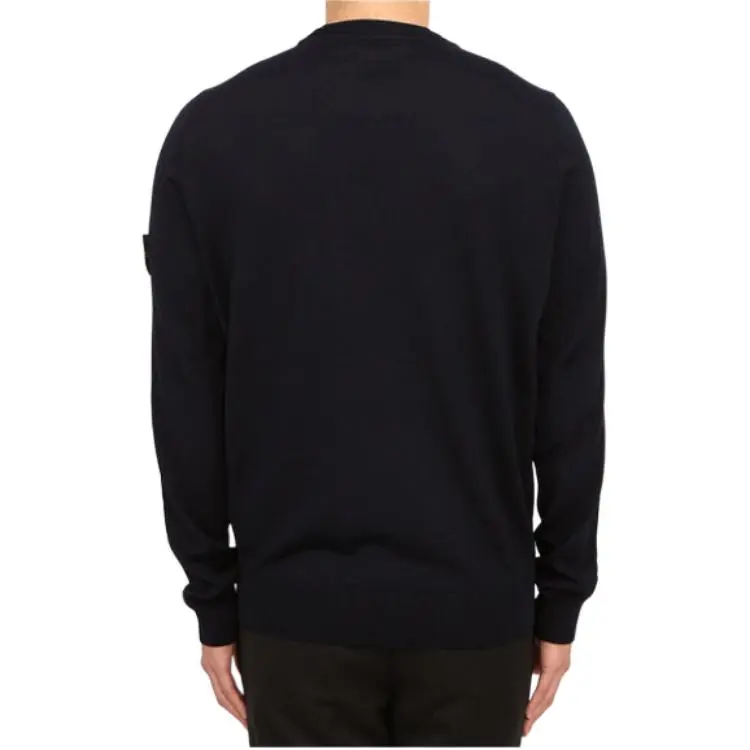 STONE ISLAND Logo Patch Crewneck Jumper-4