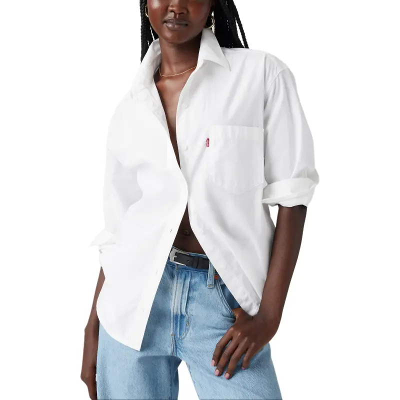 Levis Shirts Women's White-2