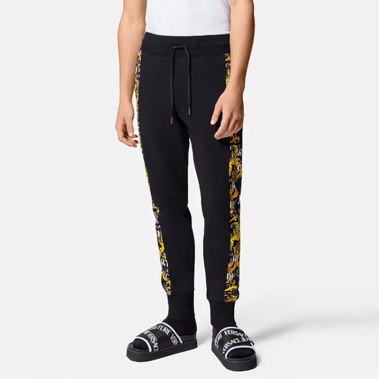 VERSACE JEANS COUTURE Knitted Sweatpants Men Black-3