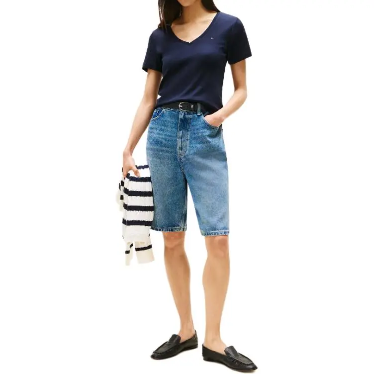 Tommy Hilfiger Regular T Shirt Women's Marine Blue-3