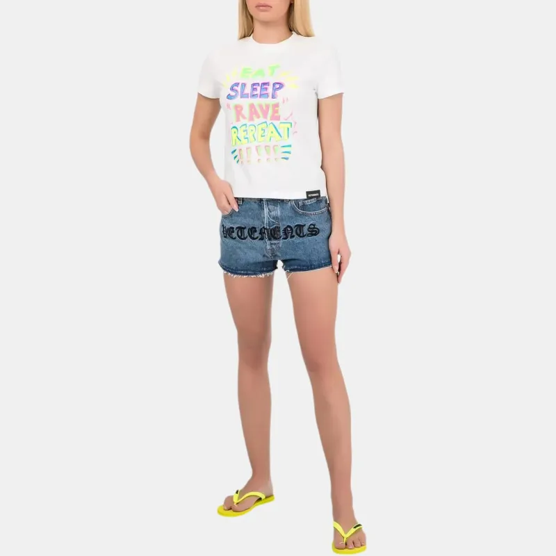Vetements Denim Shorts Women's Blue-1