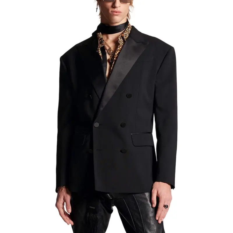 DSQUARED 2 Double Breasted Long Sleeved Blazer-3