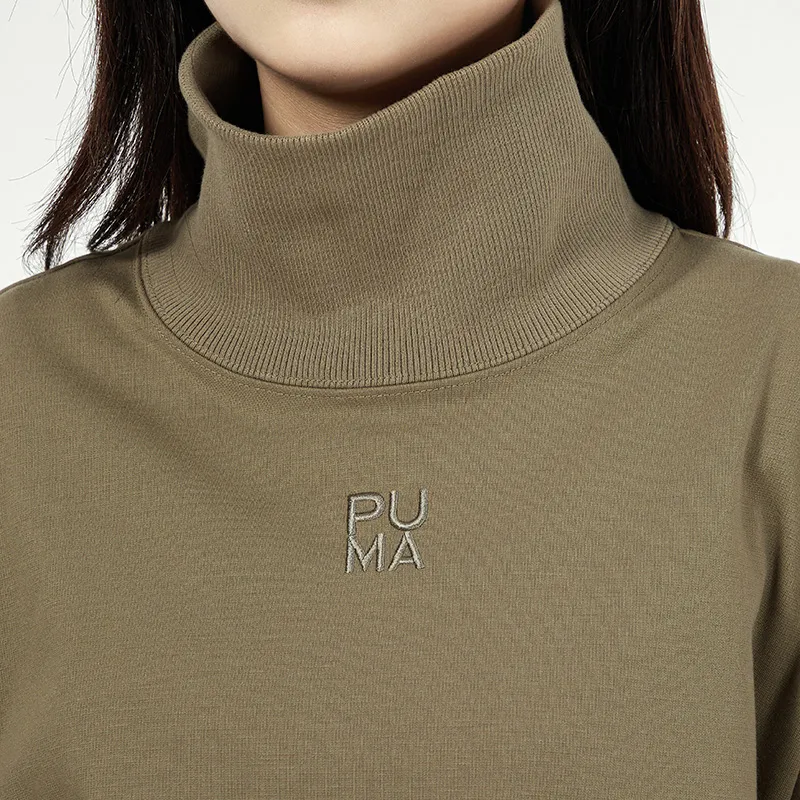 PUMA Sweatshirts Women's Green-3