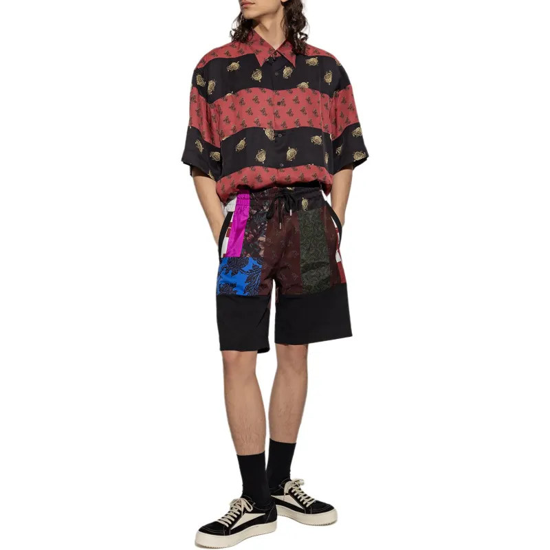DRIES VAN NOTEN Graphic Printed Striped Shirt-1