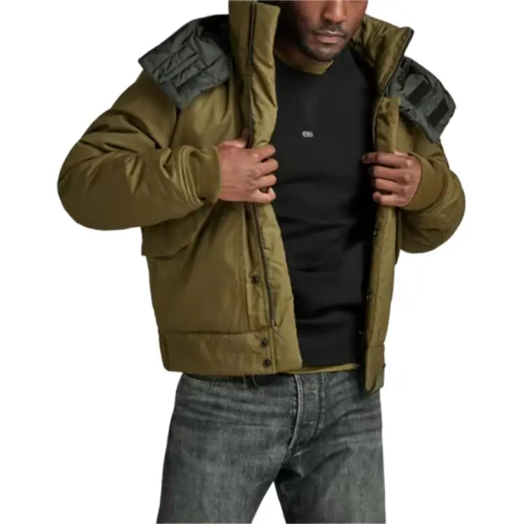 G STAR RAW Puffer Jacket Men's Dark Olive-4