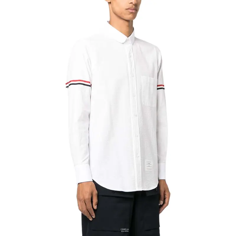 THOM BROWNE Long Sleeved Button Up Shirt-3