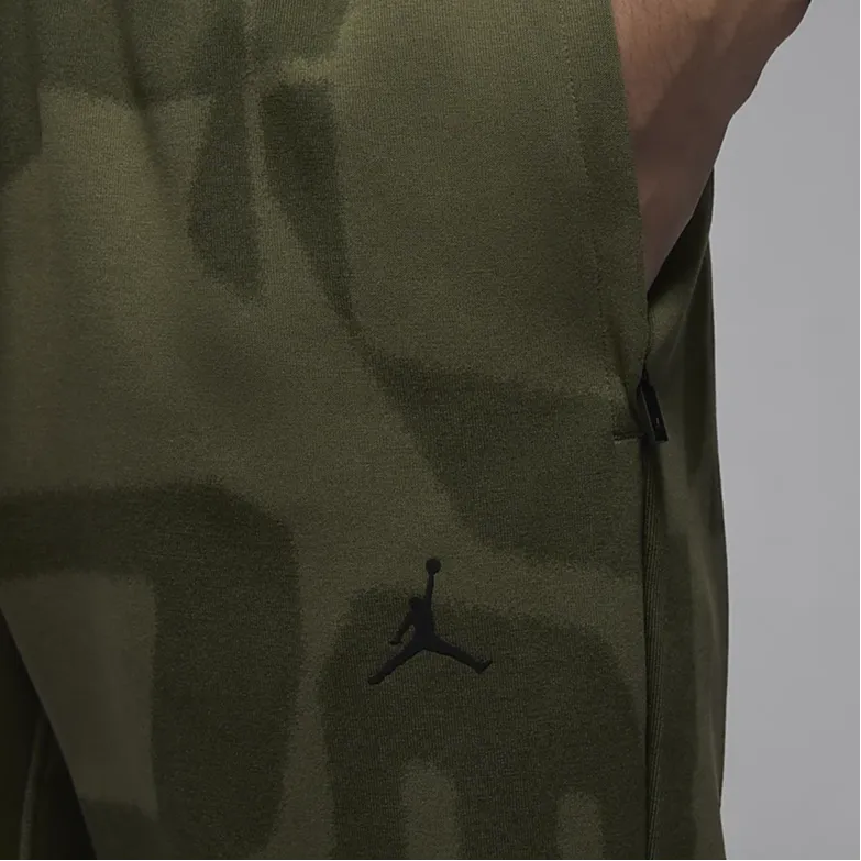 Jordan SportHOOP Knitted Sweatpants Men's Medium Olive Green-3