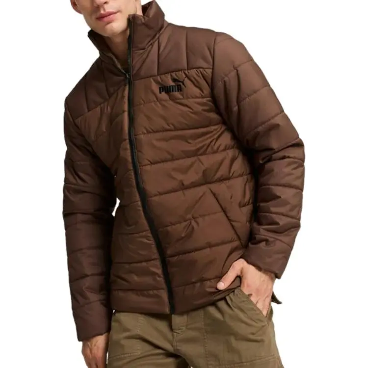 PUMA ESS+Outerwear SS25 Jackets & Coats Men's Dark Coffee Brown-2