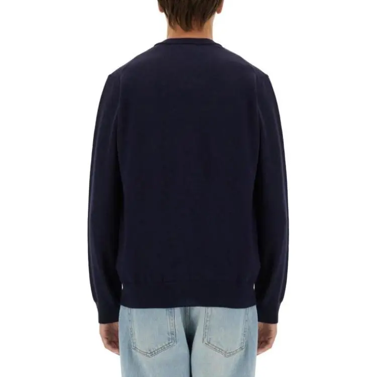 LACOSTE Logo Embroidered Crewneck Knitted Jumper-4
