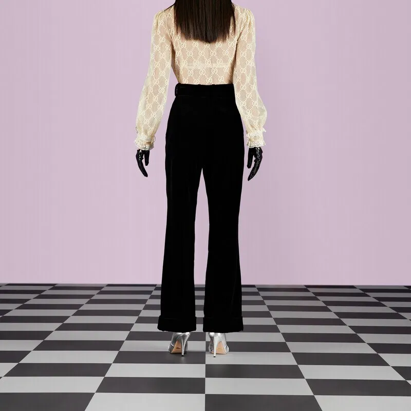 GUCCI Flared Tailored Trousers-4