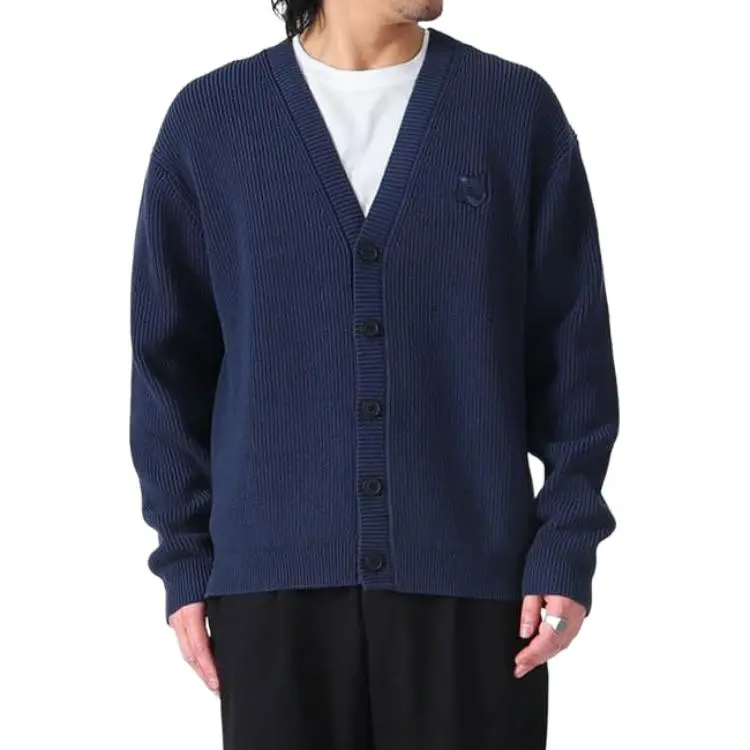 Maison Kitsune Fox Head Embroidered Knitted Cardigan-4