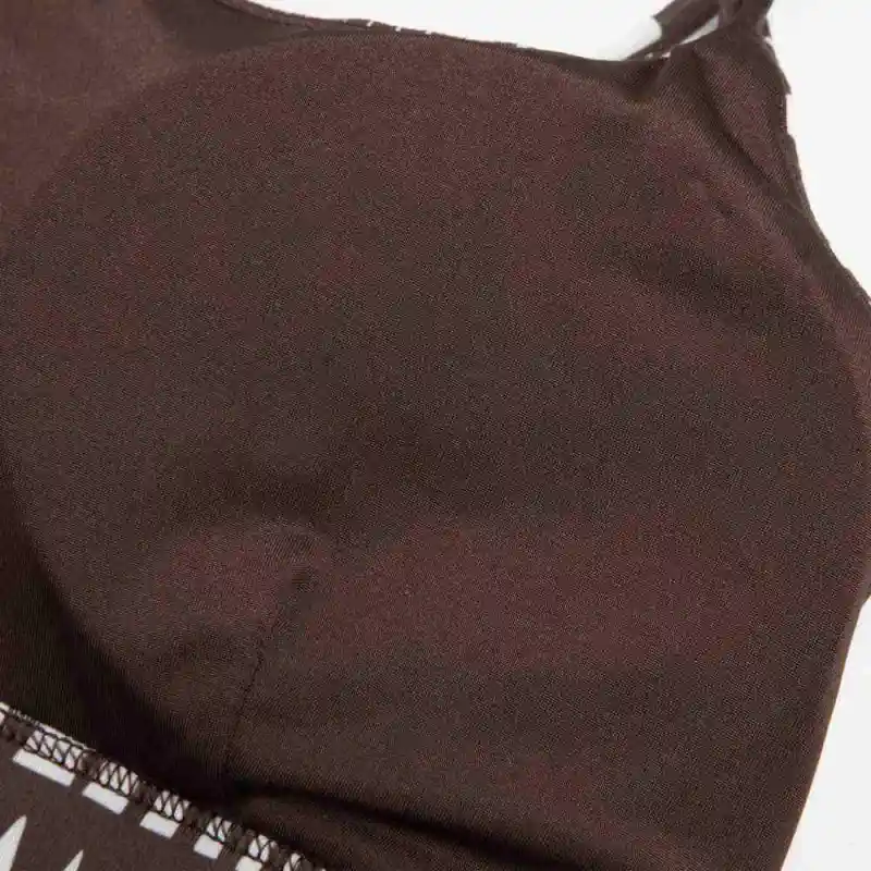 PUMA x Lemlem Collaboration LEMLEM LOW IMPACT BRA Bra Women's Dark Chocolate-3
