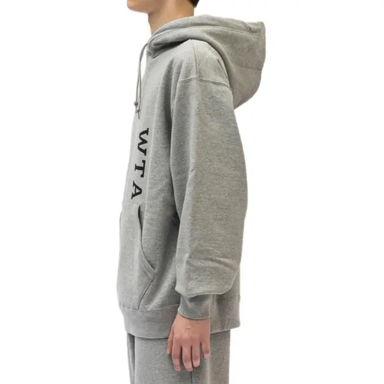 WTAPS Logo print Melange effect Hoodie-3