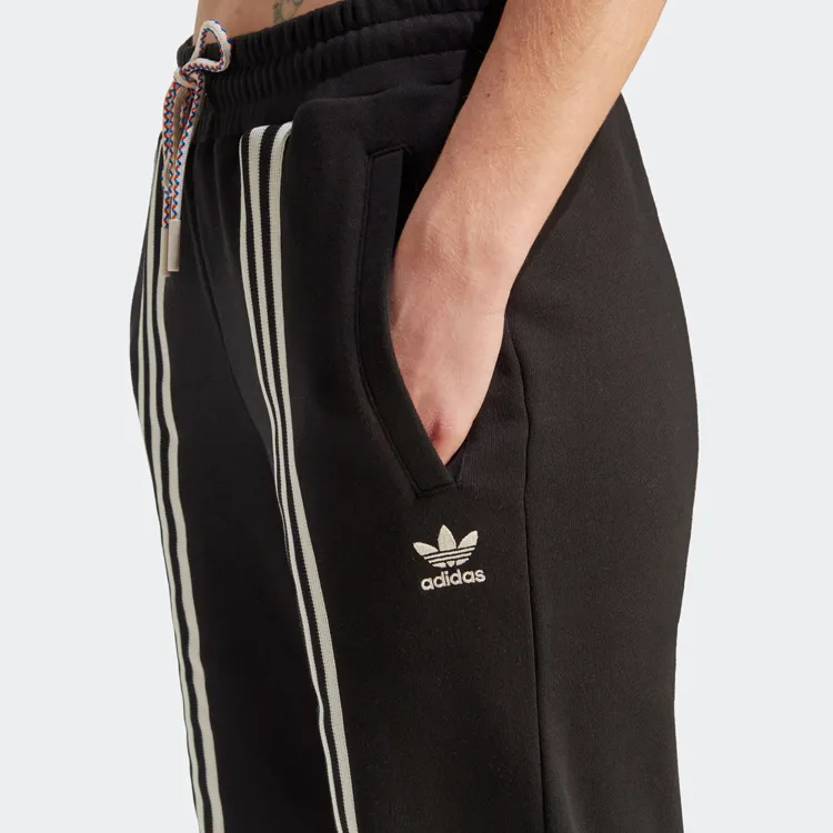 Adidas Originals 3 Stripes Knitted Sweatpants Women's Black-4