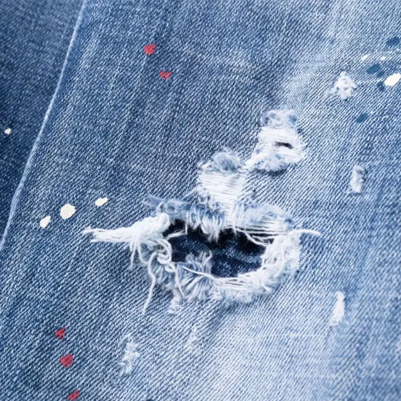 DSQUARED 2 Paint Splatter Effect Distressed Jeans-11