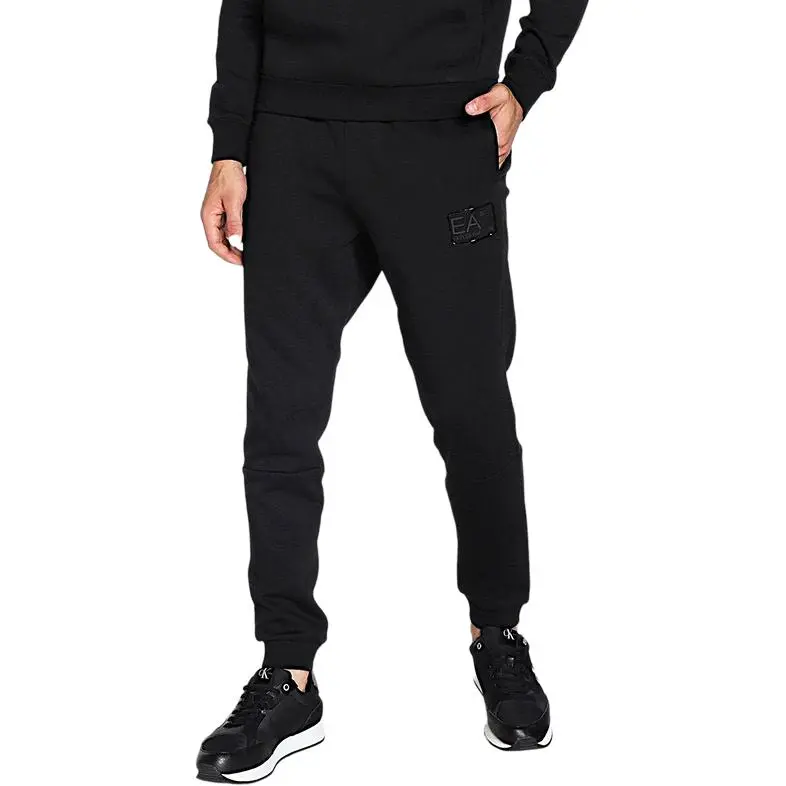 EMPORIO ARMANI EA7 FW22 Knitted Sweatpants Men's Black-3