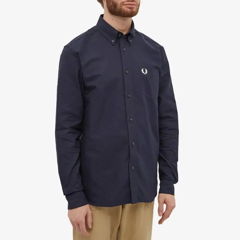 FRED PERRY Shirt Men's Marine Blue-1