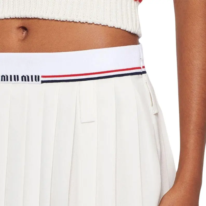 MIU MIU Casual Short Skirts Women's White-4