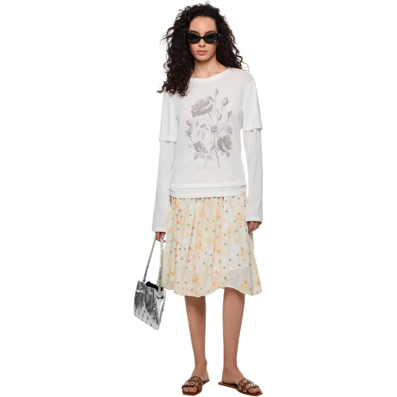 Alexia Sandra Drop Shoulder Sleeve T Shirt Women's-2