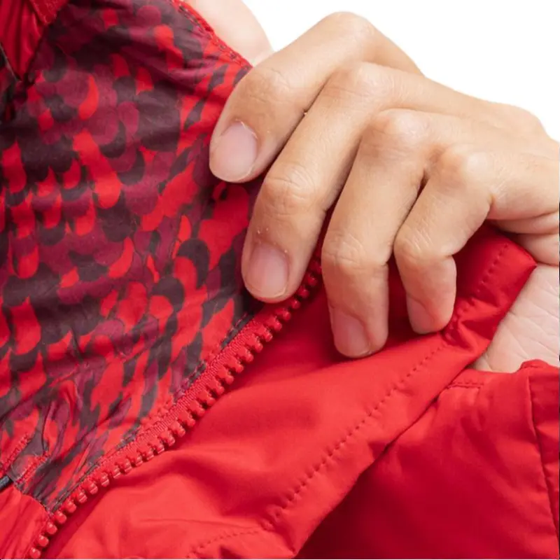 Lululemon Wunder Puff Series Down Jacket Men's Dark Red/Outer Drifting Red Mixed Color-7