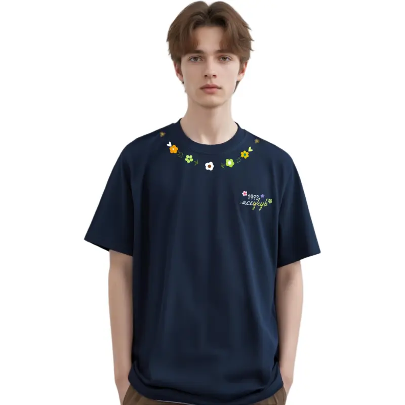 YK&YB T Shirts Unisex Navy Blue-2