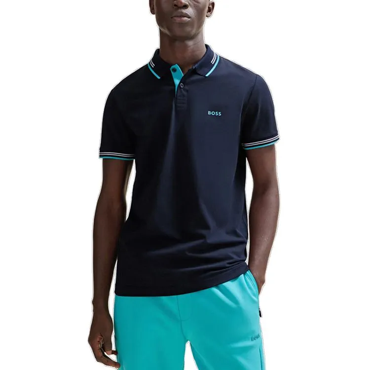 HUGO BOSS Polo Shirts Men Dark Blue-2