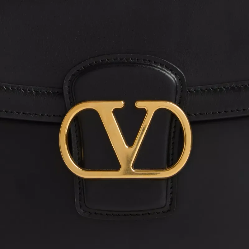Valentino GARAVANI Calfskin Shoulder Bag Crossbody Bag Women's Black-5