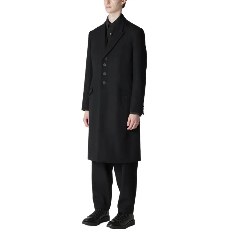 Yohji Yamamoto Pour Homme Army Gabardine Lapel Attachable Jacket-2