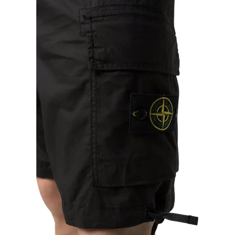 STONE ISLAND Cargo Shorts Men's Black-4