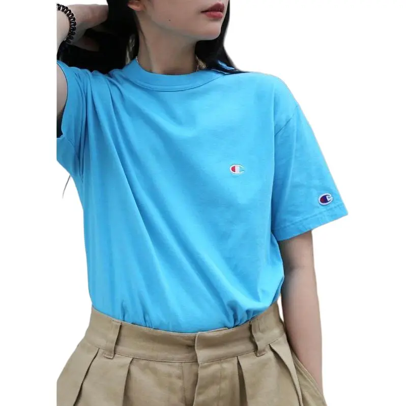 Champion T Shirt Unisex Sky Blue-2