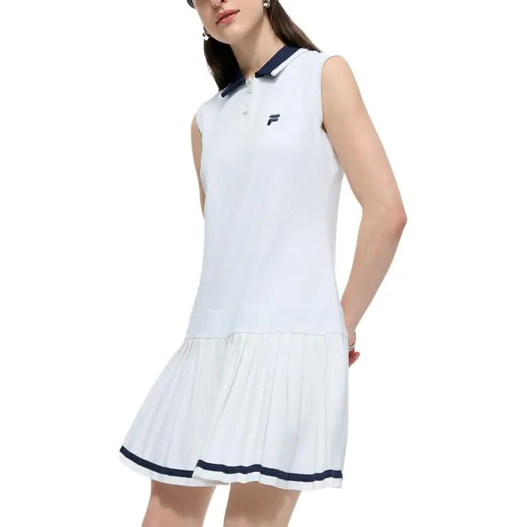 FILA FUSION FUSION LIFEFOB Collection Sleeveless Dress Women's Standard White-3
