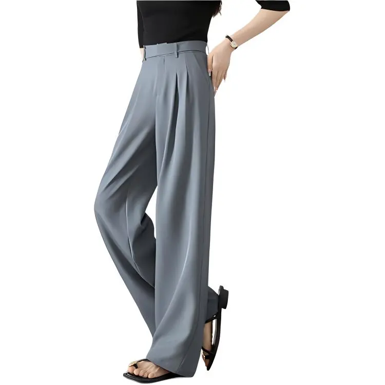 Mo Han Yi Mei Suit Trouser Women's Dusty Blue-5