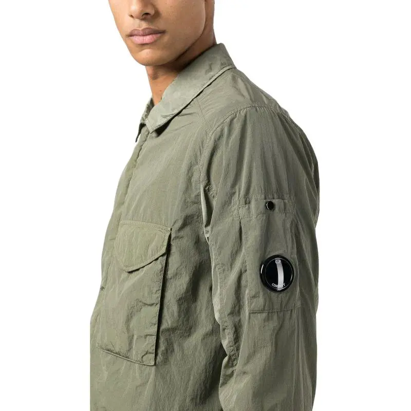 C.P.Company Logo Plaque Long Sleeved Jacket-4