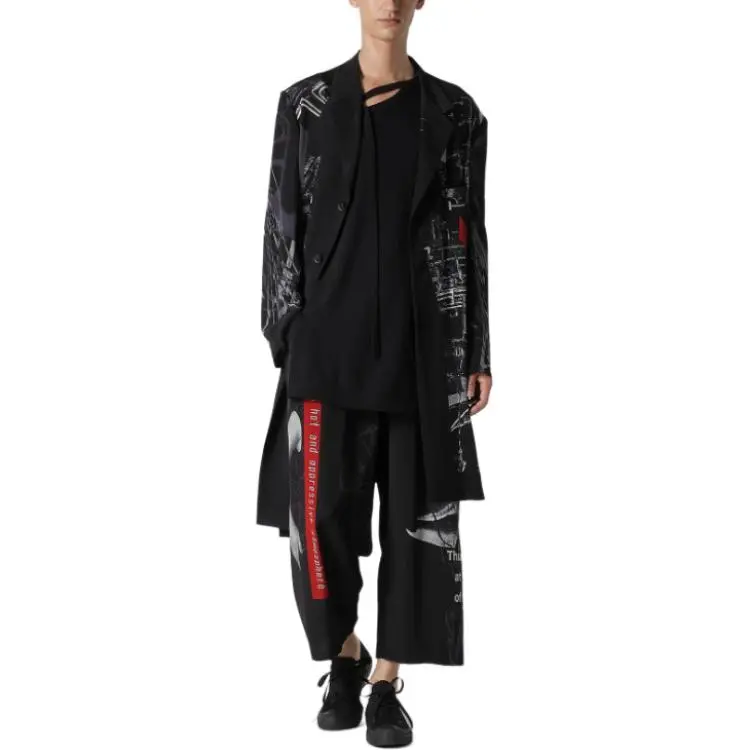 Yohji Yamamoto Pour Homme SS25 Casual Pants Men's Black-2