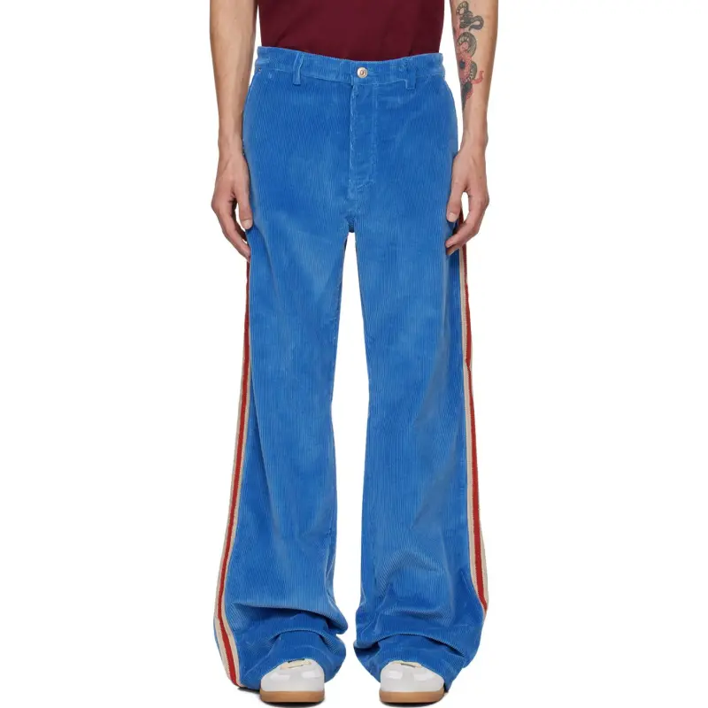 WALES BONNER Casual Pants Men's Blue-2