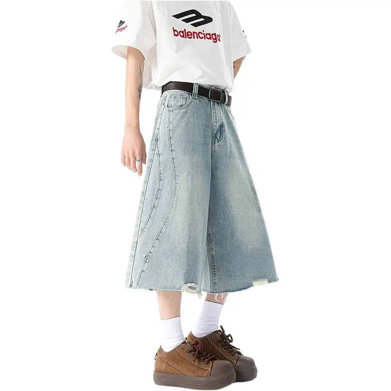 Concubine Zhu Denim Shorts Men's-3