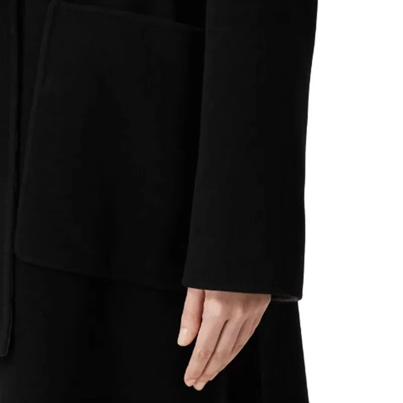 Burberry Check pattern Reversible Wool Coat-6