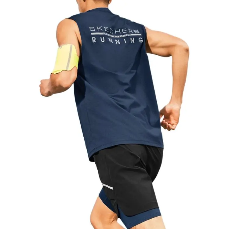Skechers SS25 Tank Tops Men's Deep Sea Blue 0079-3