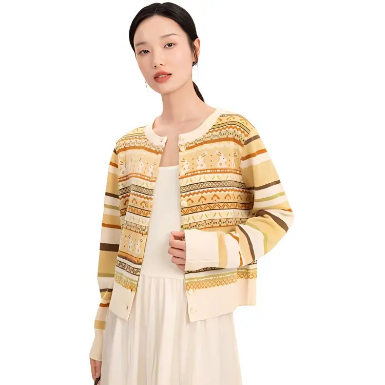 Fragment Sweater Women's Ginger Yellow-6