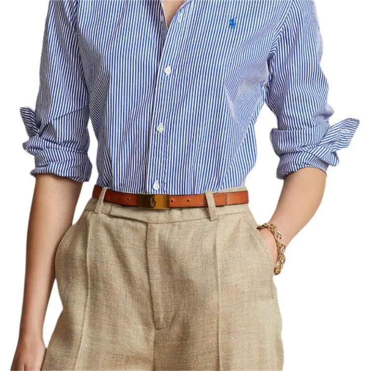 Polo Ralph Lauren SS24 Shirt Women's Blue White-3