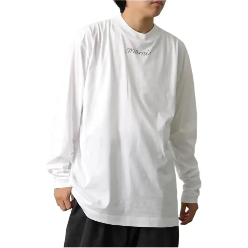 MARNI Logo Printed Long Sleeved T Shirt-2