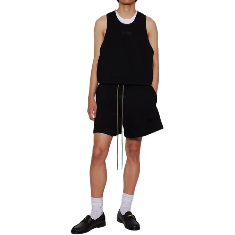 Fear Of God Essentials Logo appliqué Cotton Tank Top-2