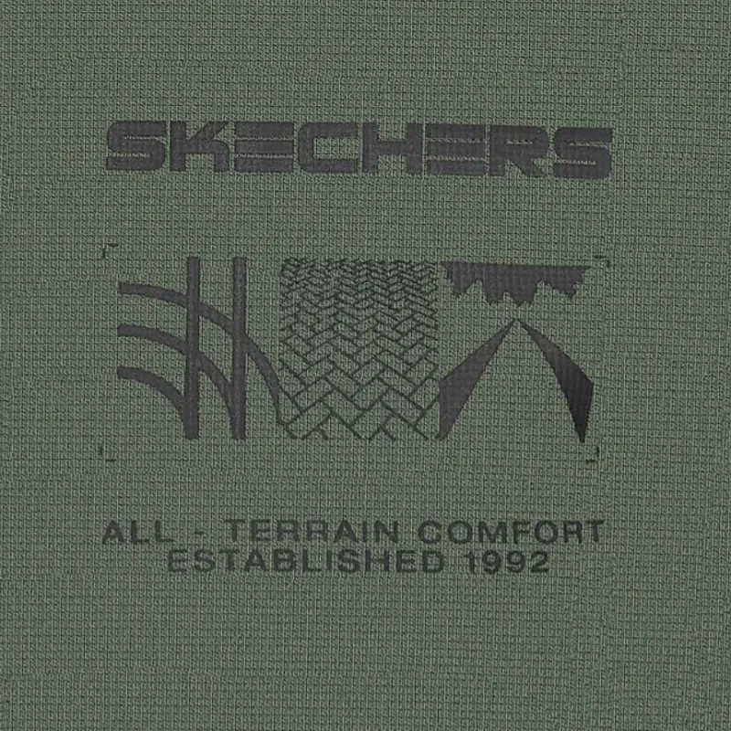 Skechers Basic Sports Series SS25 T Shirt Men's Thyme Green 031F-2