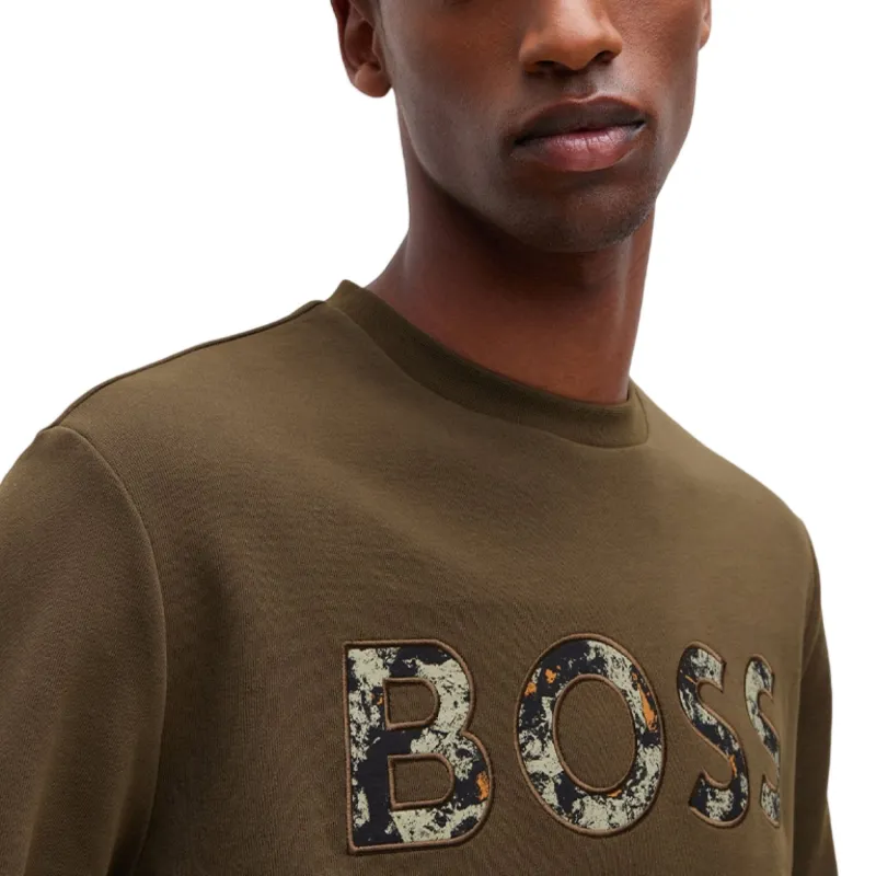 HUGO BOSS T Shirts Men Brown-4