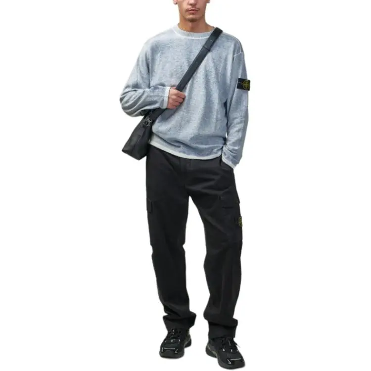 STONE ISLAND Logo Patch Crewneck Jumper-1