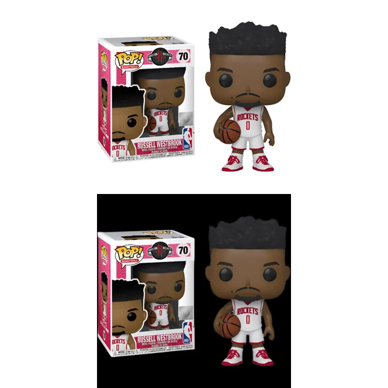 Funko NBA Star Character Pop NBA Rockets Westbrook Chibi Figures-2