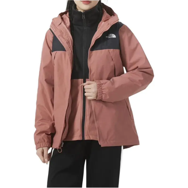 THE NORTH FACE City Outdoor Collection Windbreaker Jackets Women's Dark Pink-1