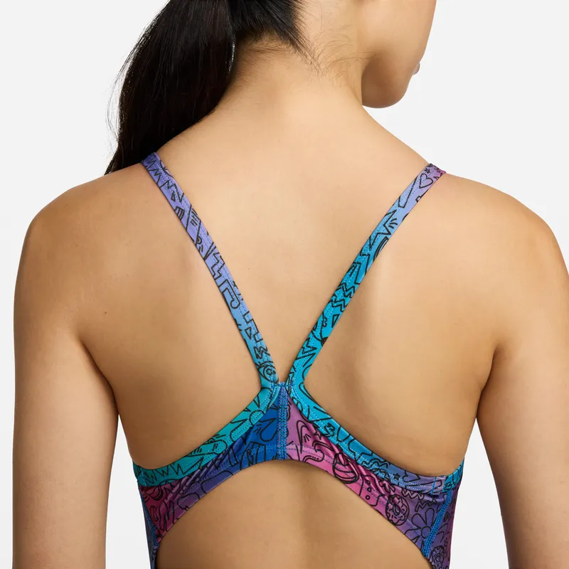 Nike One piece Swimsuit Women's Shocking Green-4
