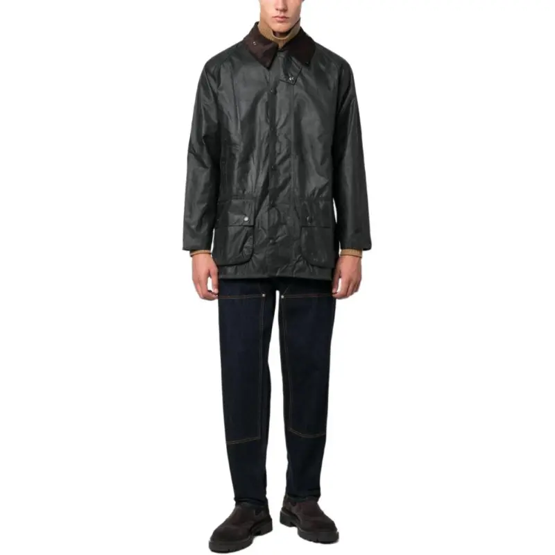 BARBOUR Beaufort Long Sleeved Wax Jacket-1