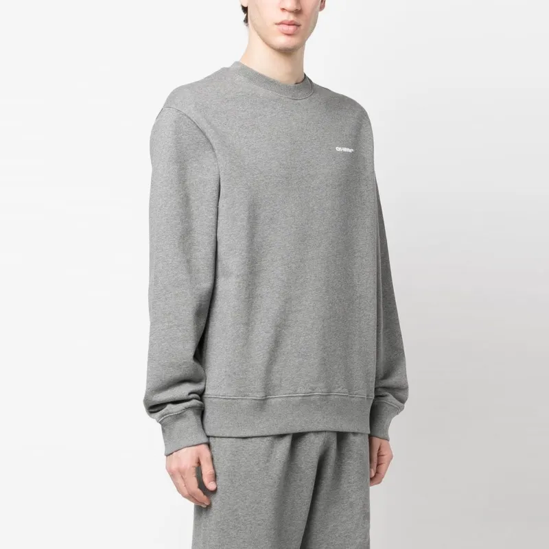 OFF WHITE Wave Outl Diag Slim Crewneck-2